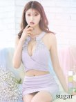 画像36: XSサイズあり【ANGEL R/エンジェルアール】デコルテビジュー/ リング/ アンイーブンファブリック/ セパレート/ マイクロミニ/ タイト/ ミニドレス/ キャバドレス[OF2] (36)