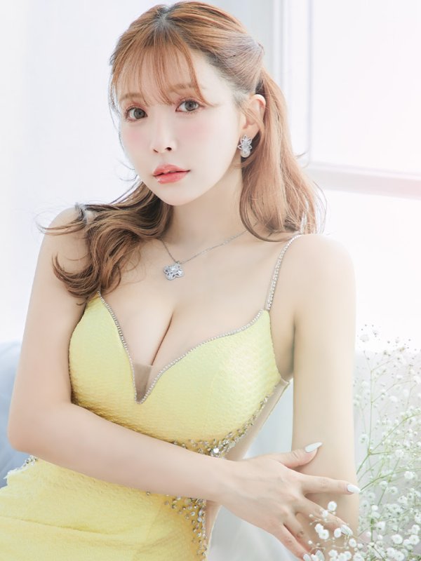 画像21: XSサイズあり【ANGEL R/エンジェルアール】ウエストスパンコール/ ビジュー/ アンイーブンファブリック/ キャミソール/ タイト/ ミニドレス/ キャバドレス[OF2] (21)