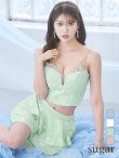 画像19: XSサイズあり【ANGEL R/エンジェルアール】セットアップ/ バストビジュー/ スパンコール/ ファブリックフリル/ フレア/ マイクロミニドレス/ キャバドレス[OF2] (19)