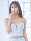 画像7: XSサイズあり【ANGEL R/エンジェルアール】セットアップ/ バストビジュー/ スパンコール/ ファブリックフリル/ フレア/ マイクロミニドレス/ キャバドレス[OF2] (7)