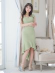 画像25: XSサイズあり【ANGEL R/エンジェルアール】アシンメトリーショルダー/ パールビジュー/ セパレート/ マーメイド/ ラメ/ ミディアムドレス/ キャバドレス[OF2] (25)