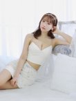 画像5: XSサイズあり【ANGEL R/エンジェルアール】デザインビジュー/ セパレート/ ツイード/ フレア/ マイクロミニ/ ミニドレス/ キャバドレス[OF2] (5)