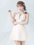 画像5: XSサイズあり【ANGEL R/エンジェルアール】アメスリ/ デコルテビジュー/ カットアウト/ シアー/ フレア/ ミニドレス/ キャバドレス[OF2] (5)