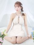 画像6: XSサイズあり【ANGEL R/エンジェルアール】アメスリ/ デコルテビジュー/ カットアウト/ シアー/ フレア/ ミニドレス/ キャバドレス[OF2] (6)