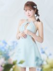 画像13: XSサイズあり【ANGEL R/エンジェルアール】アメスリ/ デコルテビジュー/ カットアウト/ シアー/ フレア/ ミニドレス/ キャバドレス[OF2] (13)