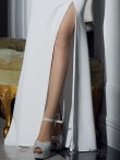 画像11: 【ANGEL R/エンジェルアール】アッパーフラワーレース/ ホルターネック/ デコルテビジュー/ タイト/ ロングドレス/ キャバドレス long[OF2] (11)