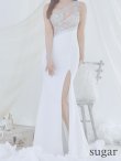 画像8: 【ANGEL R/エンジェルアール】アッパービジュー/ バストカット/ メッシュ/ ワンカラー/ ワンショルダー/ タイト/ ロングドレス/ キャバドレス long[OF2] (8)
