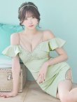 画像8: XSサイズあり【ANGEL R/エンジェルアール】バストショルダービジュー/ フリルオフショルダー/ タイト/ マイクロミニ/ ミニドレス/ キャバドレス[OF2] (8)
