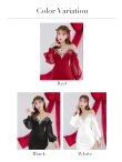 画像24: XSサイズあり【ANGEL R/エンジェルアール】シフォンロングスリーブ/ フラワーレース/ ビジュー/ タイト/ ミニドレス/ キャバドレス[OF2] (24)