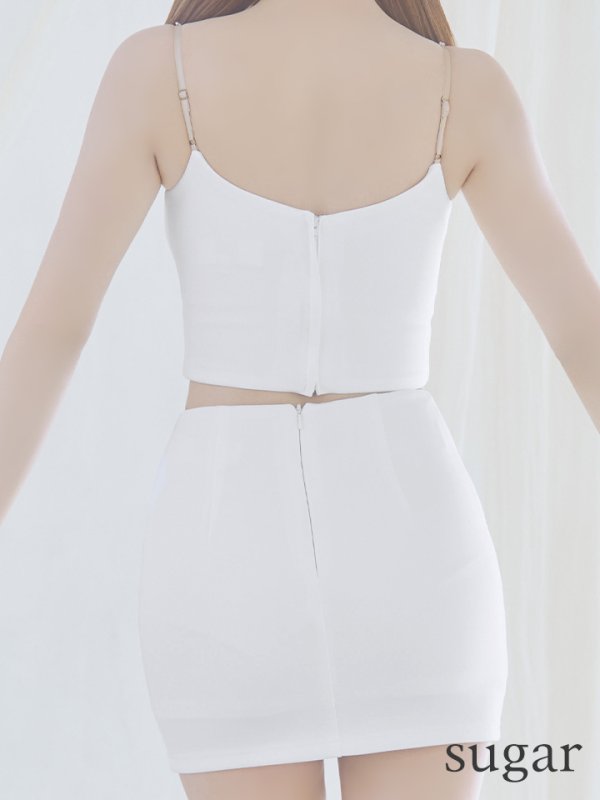 画像20: XSサイズあり【ANGEL R/エンジェルアール】ビジュー/ キャミソール/ ストレッチ/ タイト/ セットアップ/ ミニドレス/ キャバドレス[OF2] (20)