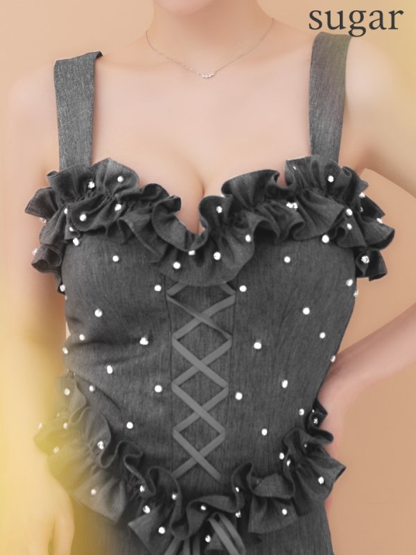 ダークグレイ モデル:ももか 身長:156cm 着用サイズ:Sサイズ