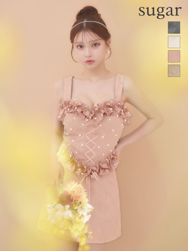 ピンク　モデル：ももか　身長：156cm　着用サイズ：Sサイズ