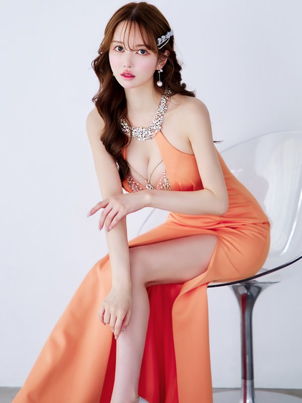 オレンジ　モデル：ゆめ　身長：160cm　着用サイズ：Sサイズ