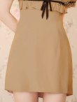 ベージュ　モデル：れみれみ　身長：163cm　着用サイズ：Sサイズ