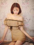 ベージュ　モデル：れみれみ　身長：163cm　着用サイズ：Sサイズ