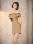 ベージュ　モデル：れみれみ　身長：163cm　着用サイズ：Sサイズ