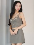 グレー　モデル：まおちゃる　身長：158cm　着用サイズ：Sサイズ