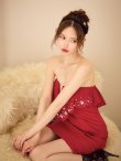 レッド　モデル：ゆめ　身長：160cm　着用サイズ：Sサイズ