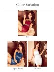 画像24: 【予約商品/10月中旬-10月下旬発送予定】XSサイズあり【ANGEL R/エンジェルアール】バストシアー/ クロスネック/ ビジュー/ Vカット/ タイト/ ミニドレス/ キャバドレス[OF2] (24)