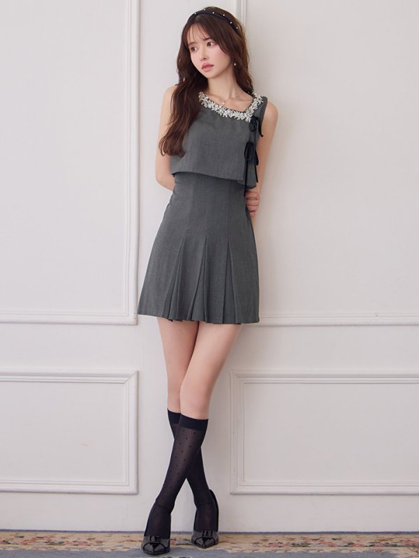 グレー モデル:ゆめ 身長:160cm 着用サイズ:Sサイズ