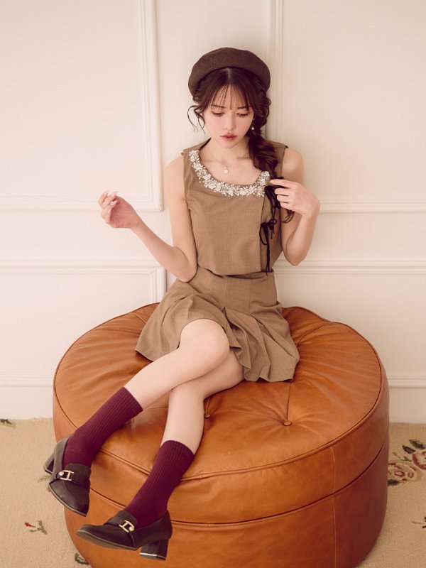 モカベージュ モデル:ゆめ 身長:160cm 着用サイズ:Sサイズ