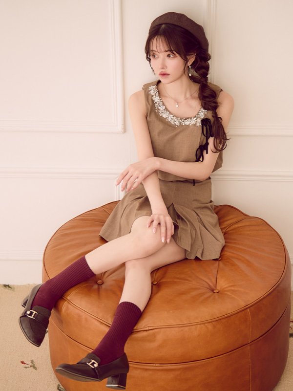 モカベージュ モデル:ゆめ 身長:160cm 着用サイズ:Sサイズ