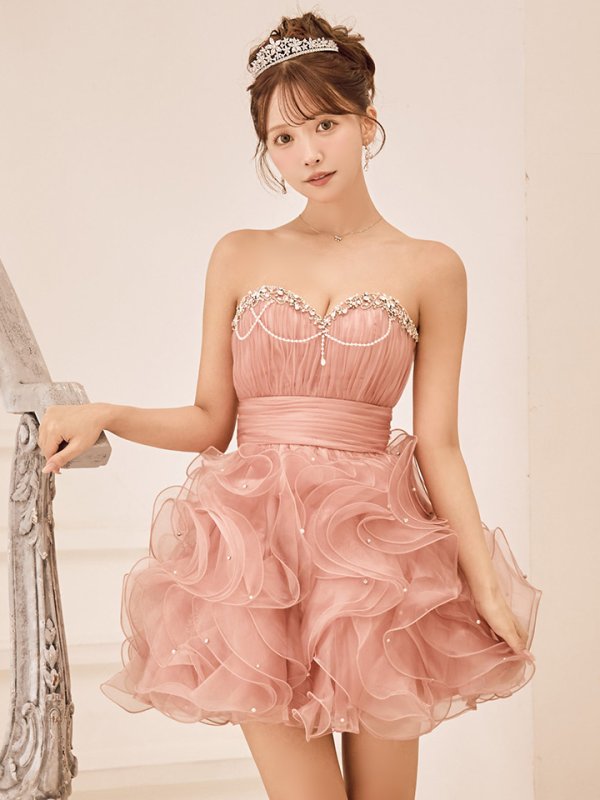 ピンク　モデル：三上悠亜　身長：159cm　着用サイズ：Fサイズ