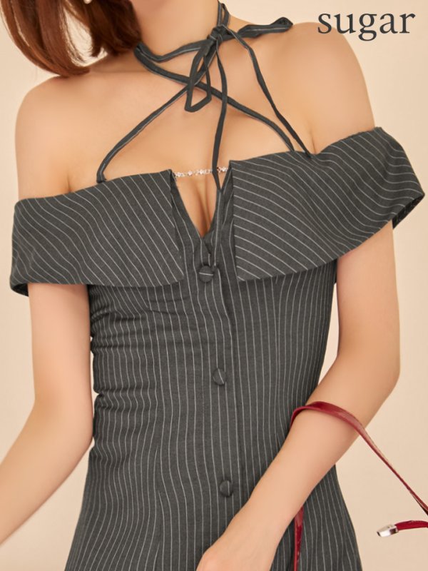 グレー　モデル：れみれみ　身長：163cm　着用サイズ：Sサイズ