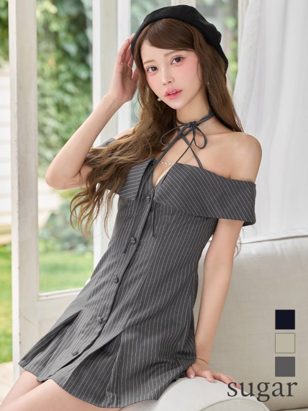 グレー　モデル：るりぴ　身長：165cm　着用サイズ：Sサイズ