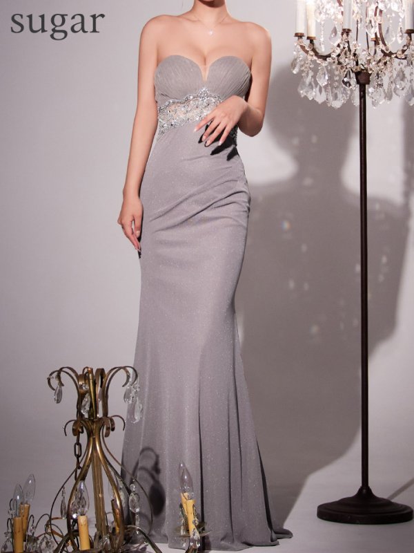 グレー　 モデル：如月れい　身長：156m　着用サイズ：Sサイズ