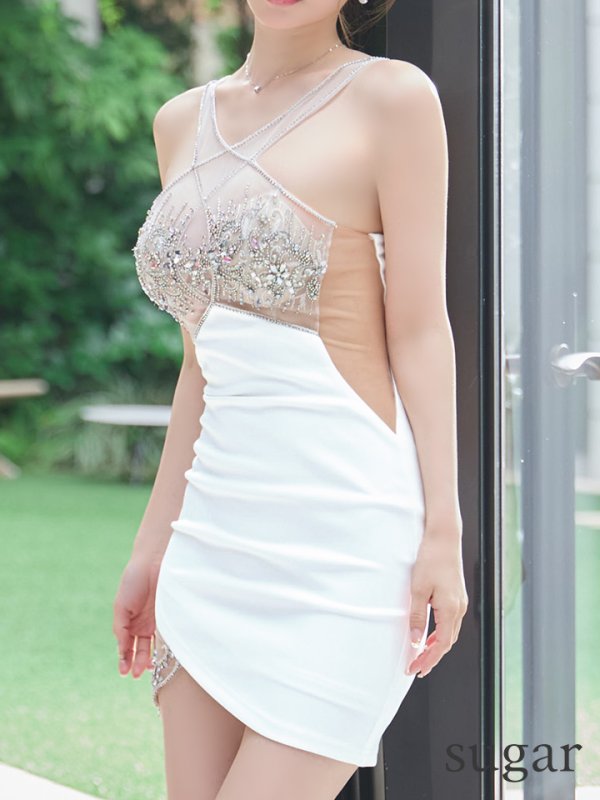 ホワイト　モデル：ゆめ　身長：160cm　着用サイズ：Sサイズ