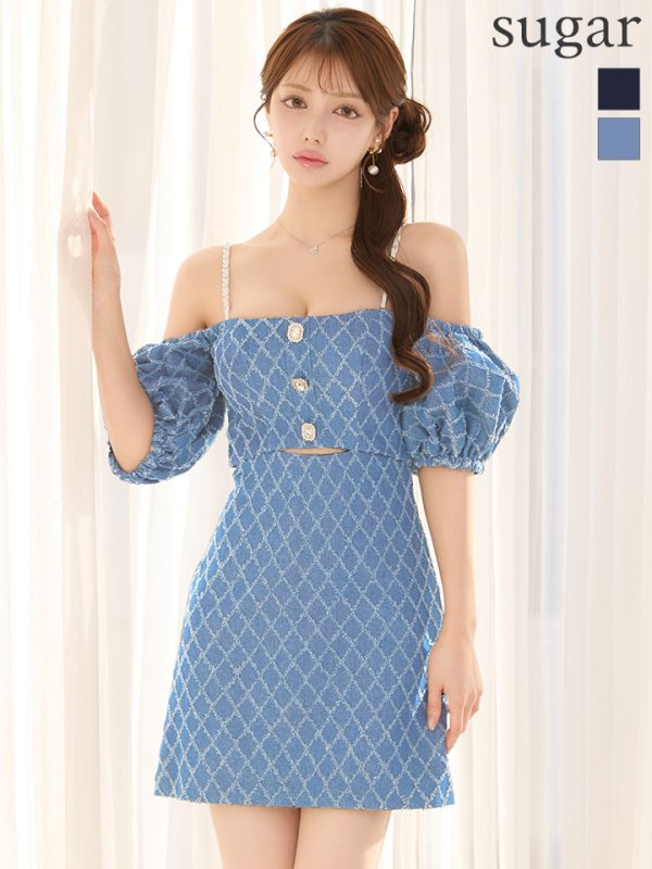 ブルー　モデル：ももか　身長：156cm　着用サイズ：Sサイズ