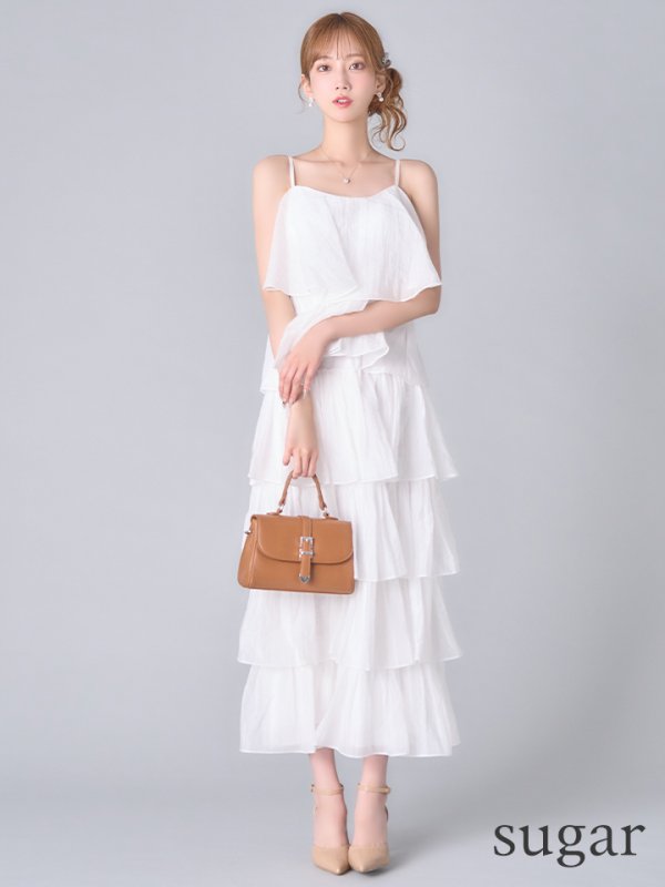 ホワイト　モデル：あすか　身長：170cm　着用サイズ：Sサイズ