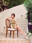 ベージュ　モデル：かるあ　身長：156cm　着用サイズ：Sサイズ