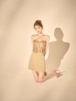 ベージュ モデル：ゆめ　身長：160cm　着用サイズ：Sサイズ