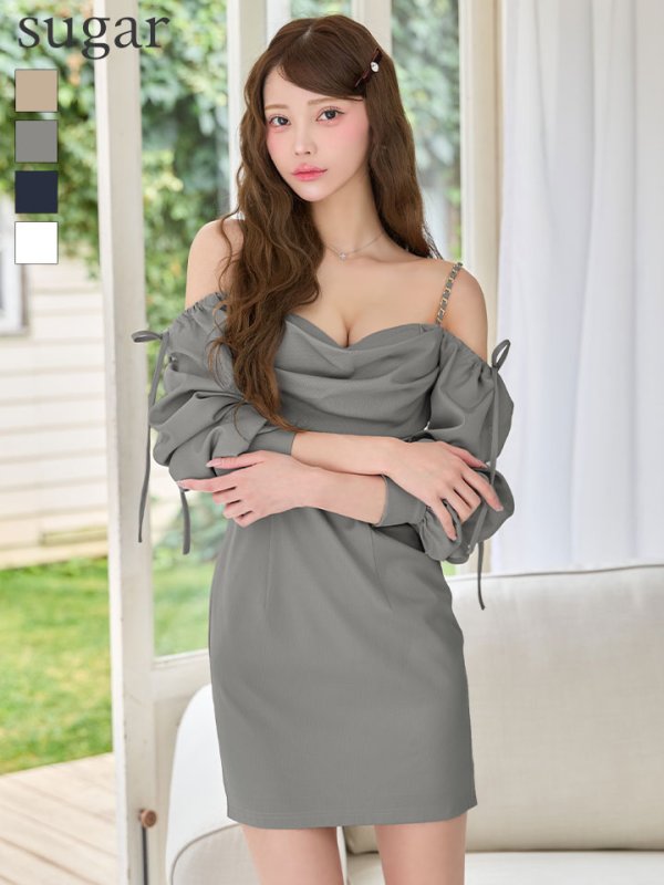 グレー　モデル：るりぴ　身長：165cm　着用サイズ：Sサイズ