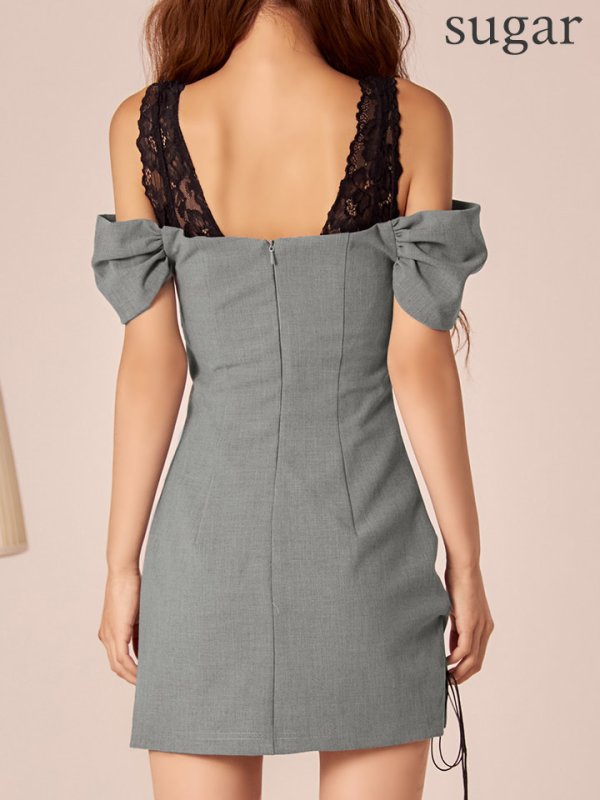 グレー　モデル：まりん　身長：164cm　着用サイズ：Sサイズ