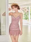ピンク　モデル：三上悠亜　身長：159cm　着用サイズ：Sサイズ