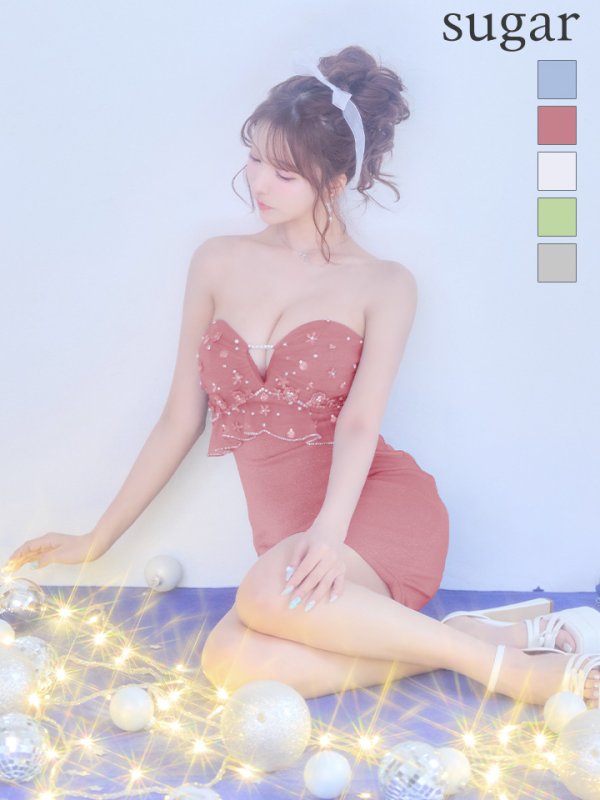 ピンク　モデル：三上悠亜　身長：159cm　着用サイズ：Sサイズ