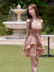 ピンク モデル：りこ　身長：167cm　着用サイズ：Sサイズ
