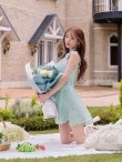 ブルー　モデル：天海りこ　身長：156cm　着用サイズ：Sサイズ