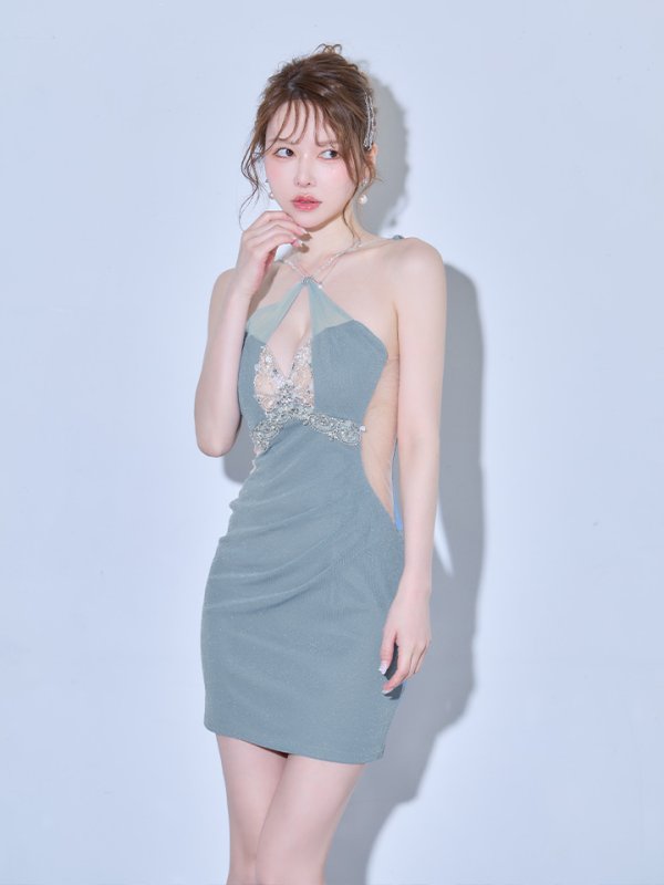 ブルー　モデル：ゆめ　身長：160cm　着用サイズ：Sサイズ