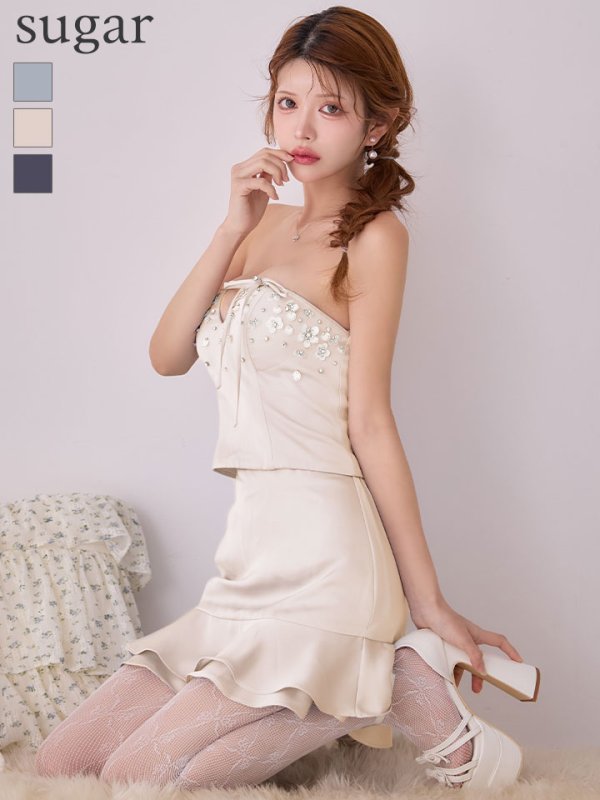 アイボリー　モデル：まりん　身長：163cm　着用サイズ：Sサイズ