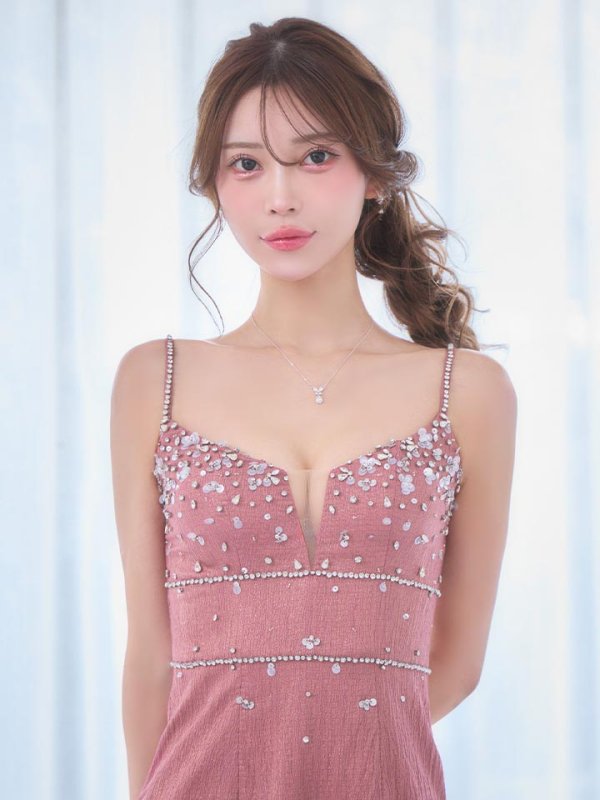 ピンク　モデル：るりぴ　身長：165cm　着用サイズ：Sサイズ