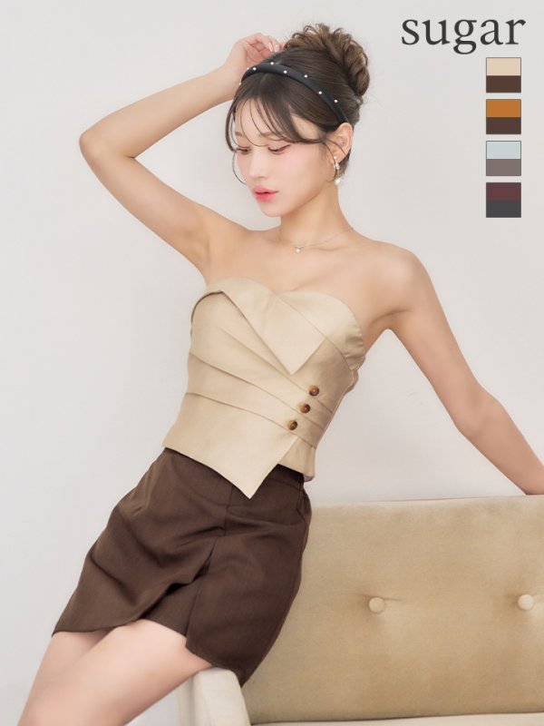 シャンパン×モカ モデル：るりぴ　身長：165cm　着用サイズ：Sサイズ