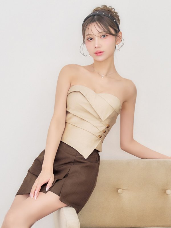 シャンパン×モカ モデル：るりぴ　身長：165cm　着用サイズ：Sサイズ