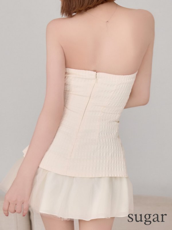 アイボリー　モデル：れみれみ　身長：163cm　着用サイズ：Sサイズ