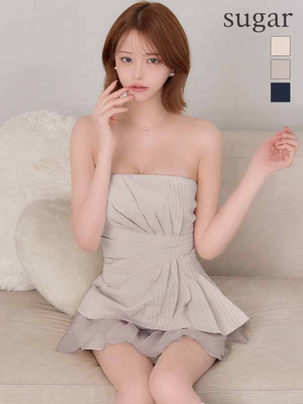 グレージュ　モデル：れみれみ　身長：163cm　着用サイズ：Sサイズ