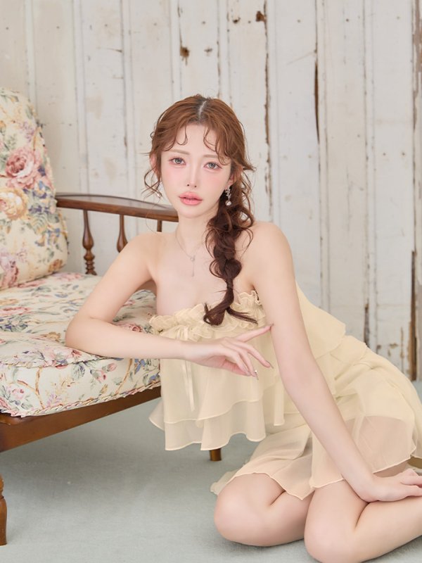 アイボリー　モデル：りな　身長：160cm　着用サイズ：Sサイズ