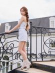ブルー　モデル：まみ　身長：160cm　着用サイズ：Sサイズ